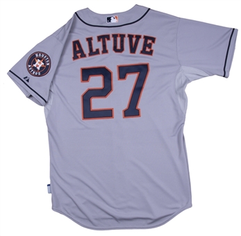 2014 Jose Altuve Game Used Houston Astros Road Jersey Used on 9/27/2014 (MLB Authenticated)